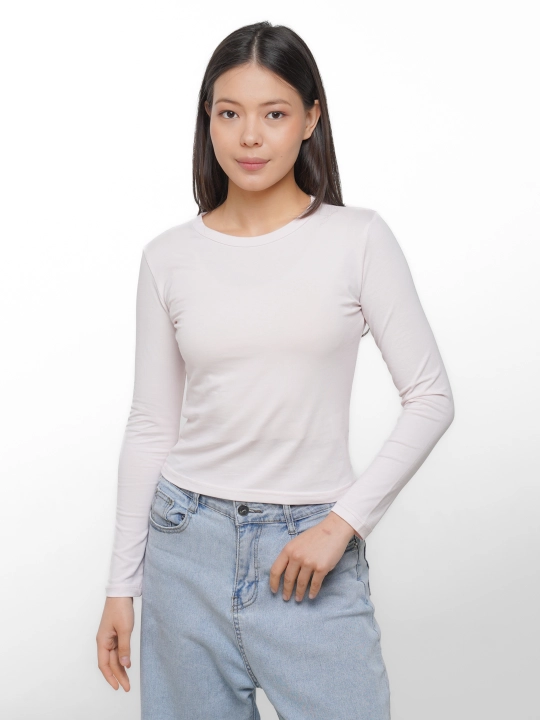 Лонгслив Slim Fit, мягкий стрейчевый трикотаж
