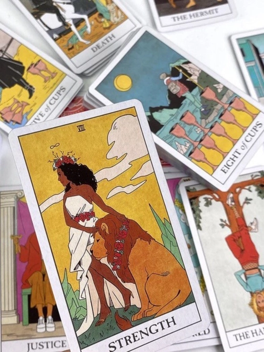 Tarot Modern Witch, elektr.ko'rsatmalar russ / uzb, 78 ta karta, ingliz tilida, 6*10 sm