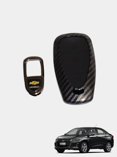 Чехол в карбоновом стиле, для пульта дистанционного управления Chevrolet Onix — DYNEEDS-ONIX