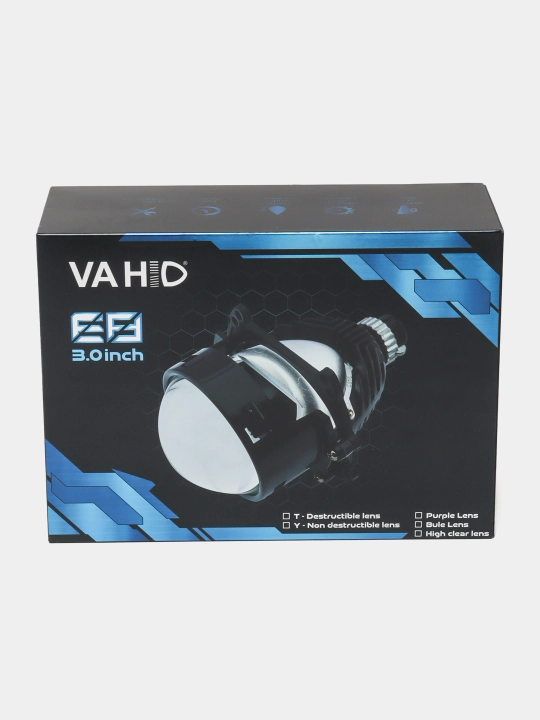 Светодиодные линзы VAHID E8 BILED 3 дюйма, низкое 00 В/высокое 00 В, 6000 К, 12 В - 