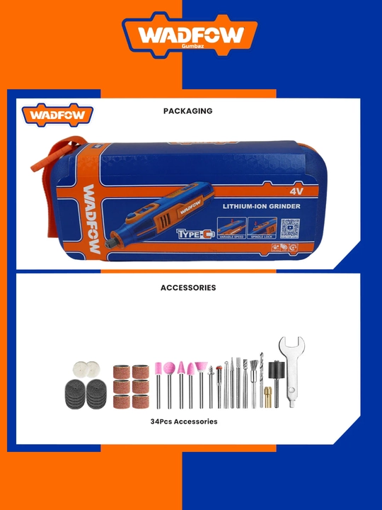Simsiz Bur Mashinka 4v WADFOW WRYP1504