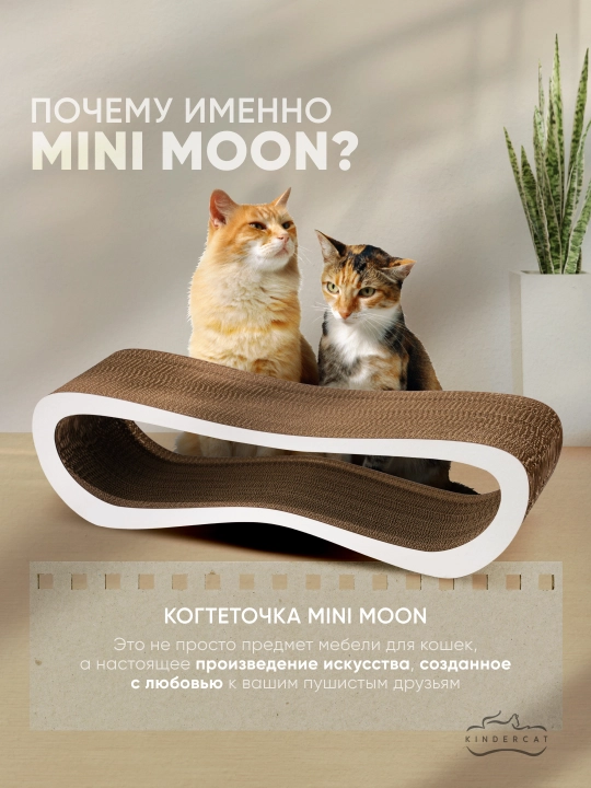 Tirnash ustuni KinderCat Mini Moon mushuklar uchun