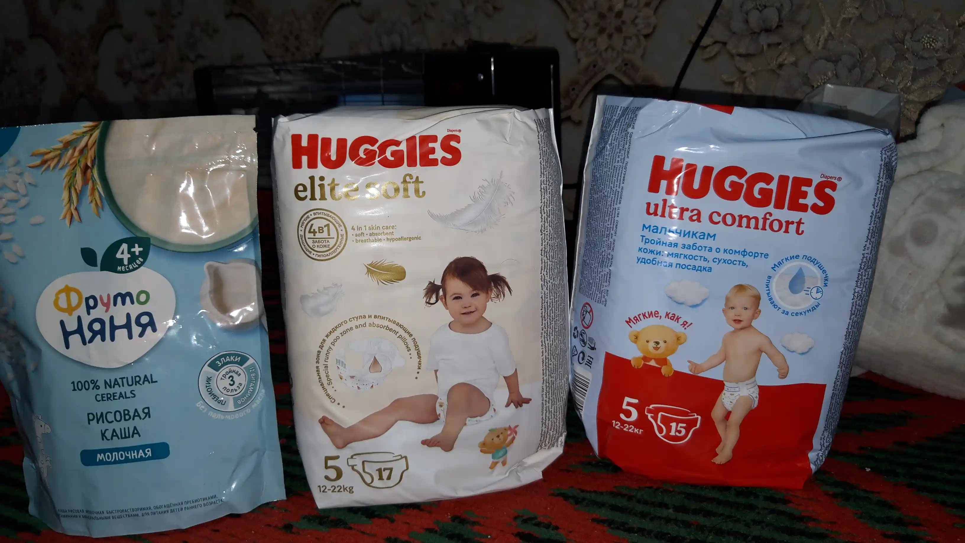 Tagliklar Huggies Elite Soft 12-22 kg, 5 o‘lcham, 17 dona