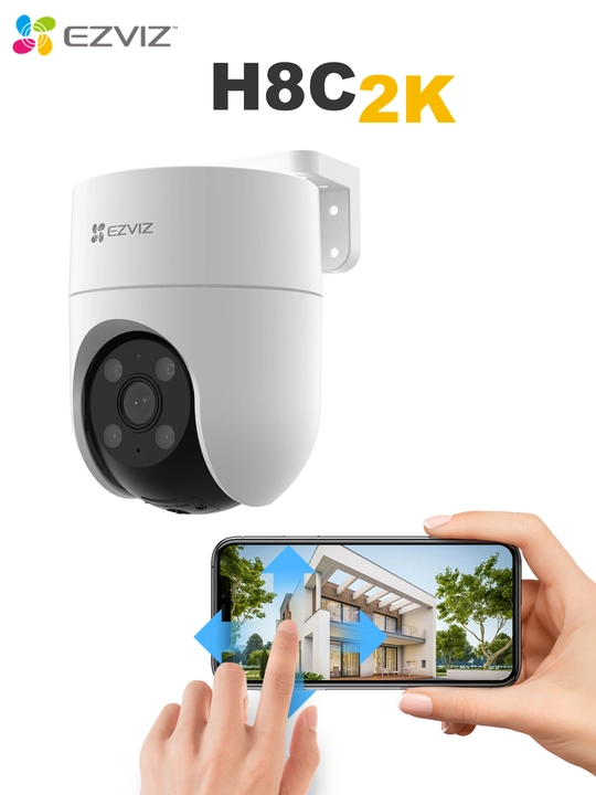 EZVIZ Wi-Fi aylanadigan kamera CS-H8C, 3Mp, videokuzatuv, kamera video kuzatuv - 