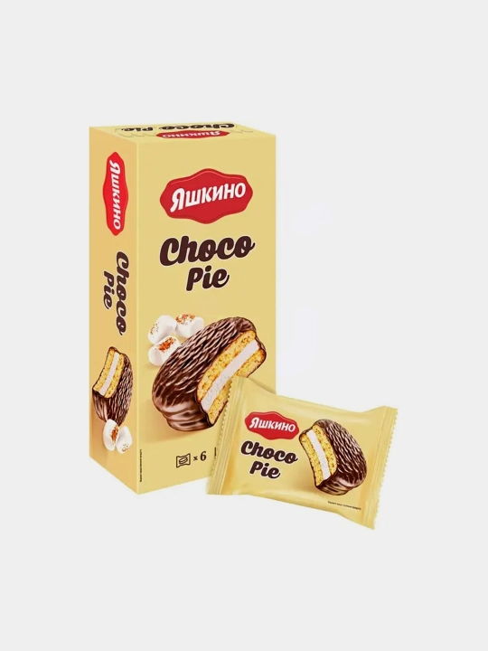 Печенье глазированное ''Яшкино Choco Pie'', какао, 180 г - 