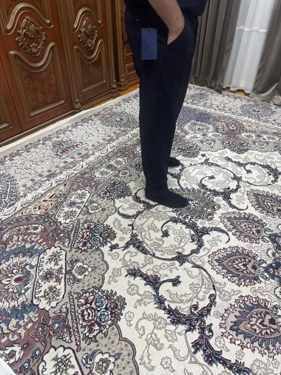 Erkaklar yarim klassik shimlari, kuz-qish klassik, tekis chinoslar F17 casual