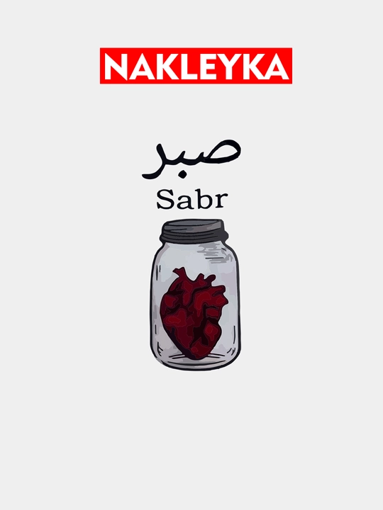 Темонаклейки, наклейка для футболки, для одежды, Sabr, можно прикрепить обычным утюгом