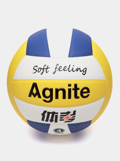 Волейбольный мяч RED+YELLOW+BLUE No 4 Agnite Deli F1257 q0000054646