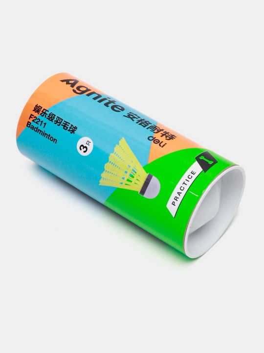 Мяч для бадминтона-воланчик 6 шт YELLOW Agnite Deli F2211 q0000054687 - 