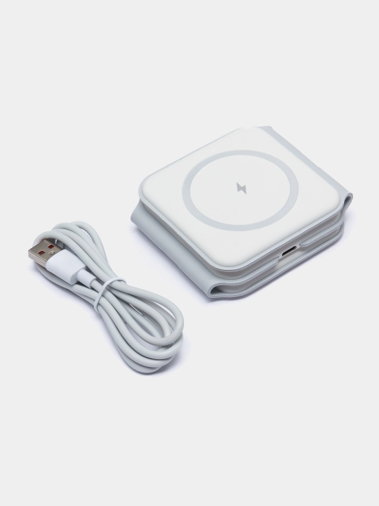 IPhone, Android, Airpods, Apple Watch uchun simsiz zaryadlash 3 tasi 1 da