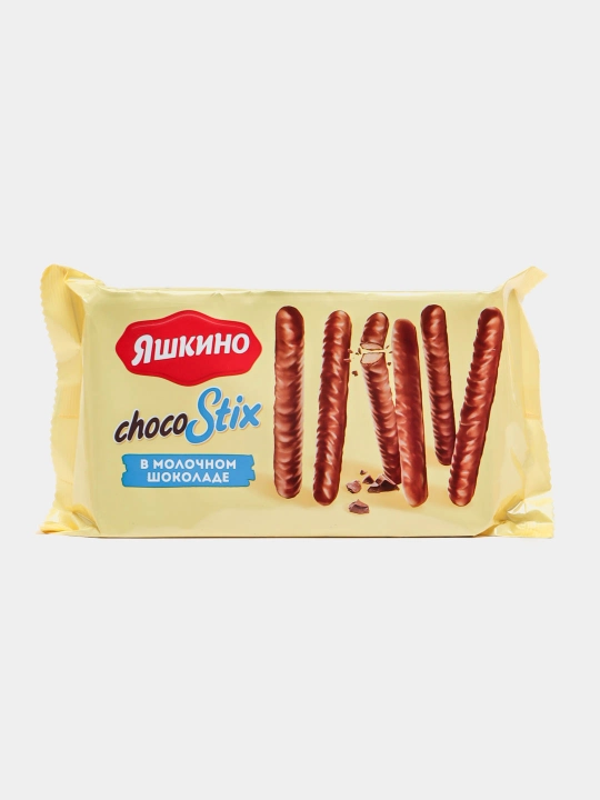 Печенье ''Яшкино STIX'' 130 г. Палочки в молочном шоколаде - 