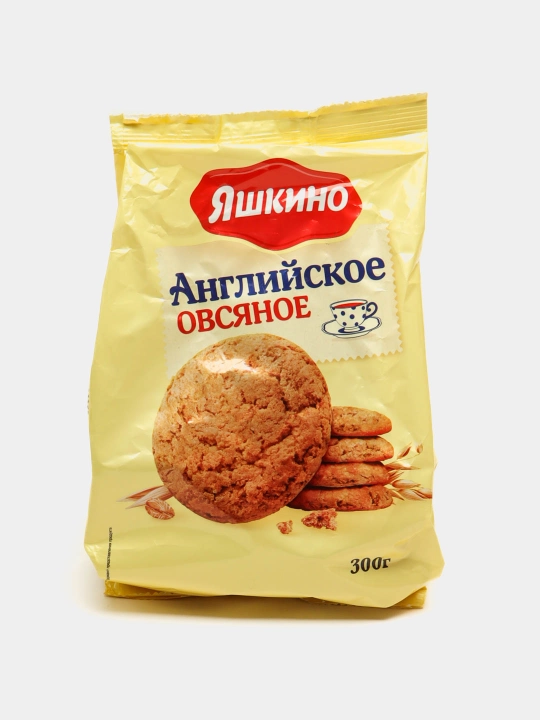 Печенье сдобное ''Яшкино'', 300 гр, Английское-овсяное - 