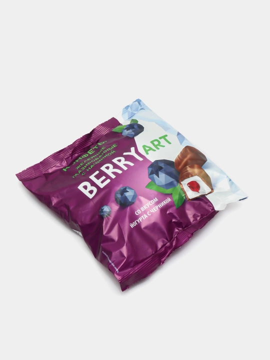 Sirlangan jele konfetlari ''BerryArt'', 500 gr, yogurt-сhernika - 