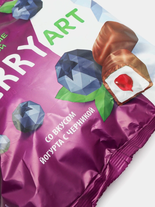 Sirlangan jele konfetlari ''BerryArt'', 500 gr, yogurt-сhernika