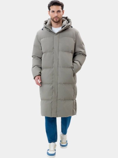 TERRA PRO мужская длинная куртка, наполнитель 80% пух 20% перо AW24CR1-12-21215