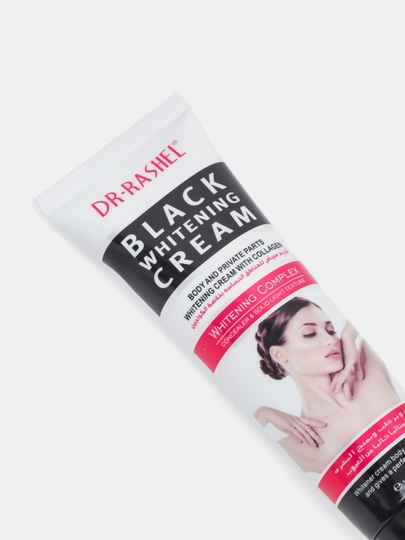 Dr. Rashel Black Charcoal, 100 ml, qora ko‘mirli intim zonalar uchun oqartiruvchi krem