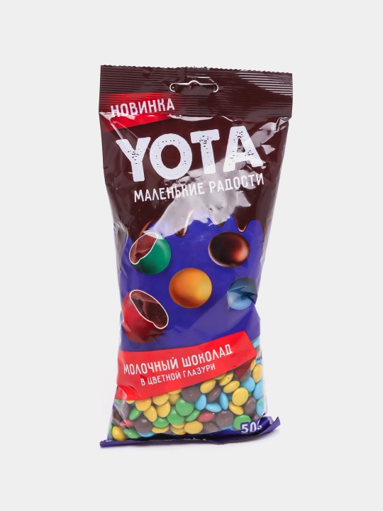 Драже молочный шоколад в цветной глазури YOTA - 