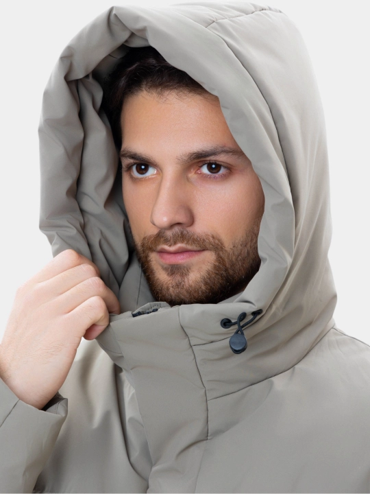 TERRA PRO Erkaklar uchun uzun kurtka, to‘ldirgichi 80% paxmoq, 20% pat AW24CR1-12-21215
