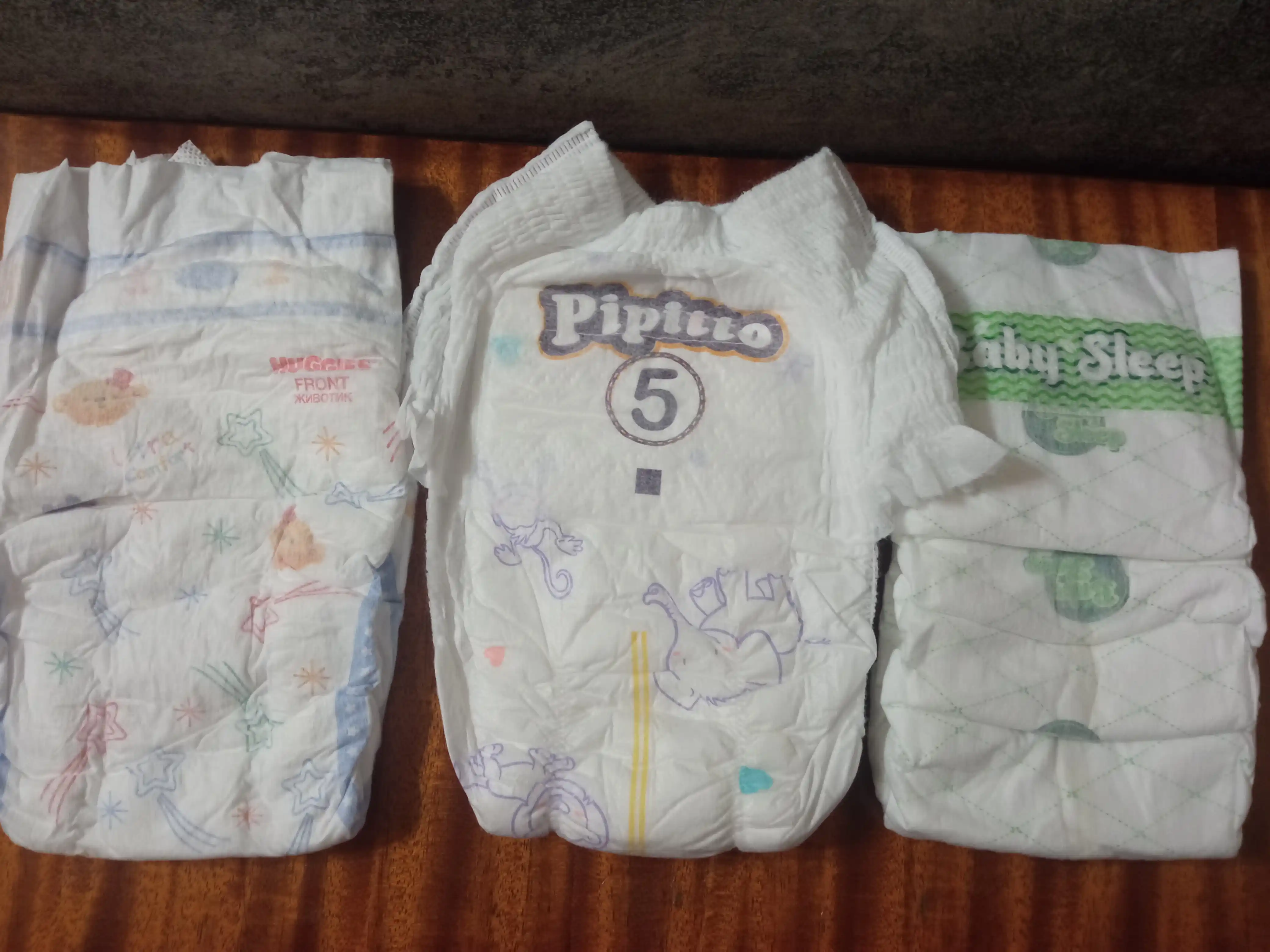Pipitto trusikli tagliklari, o'lcham 5, XL, 11-22 kg, 19 dona