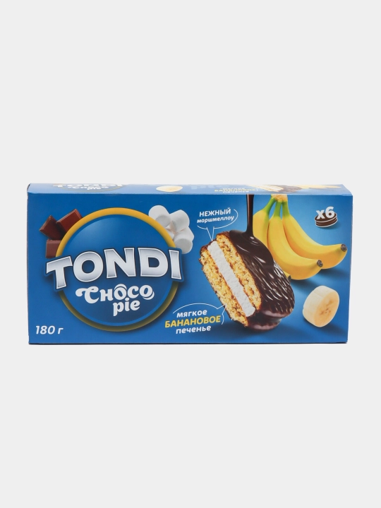 Sirlangan pechene ''Tondi Choco Pie'', Banan 180 gr