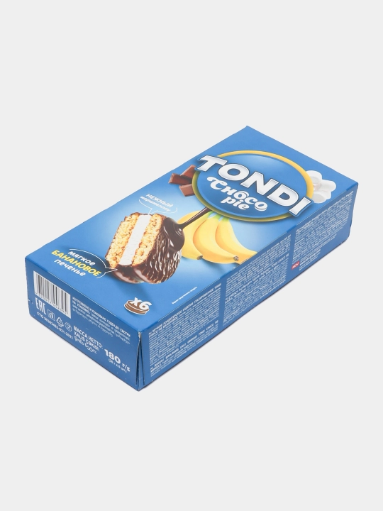 Sirlangan pechene ''Tondi Choco Pie'', Banan 180 gr