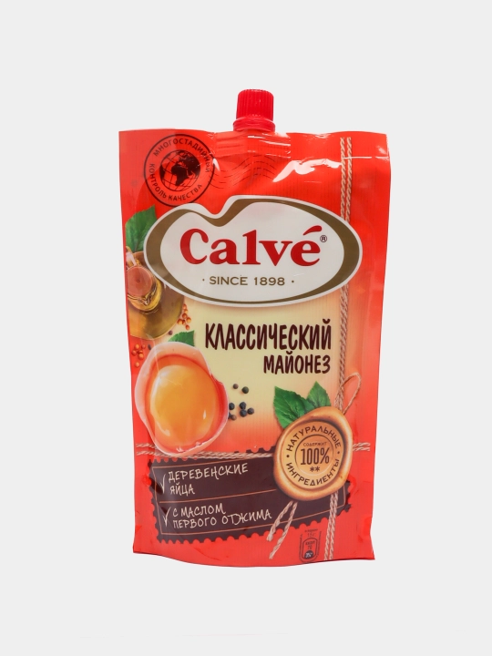 Mayonez Calve klassik 50%, doy-pak, 400 g