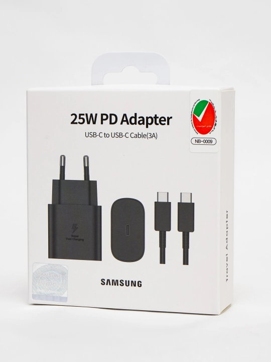 Адаптер Samsung, зарядное устройство 25W, 35W, 45W, 65W с кабелем Type-C 5A