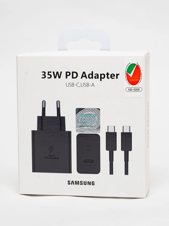 Адаптер Samsung, зарядное устройство 25W, 35W, 45W, 65W с кабелем Type-C 5A