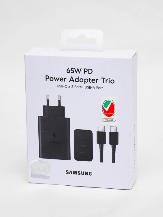 Адаптер Samsung, зарядное устройство 25W, 35W, 45W, 65W с кабелем Type-C 5A