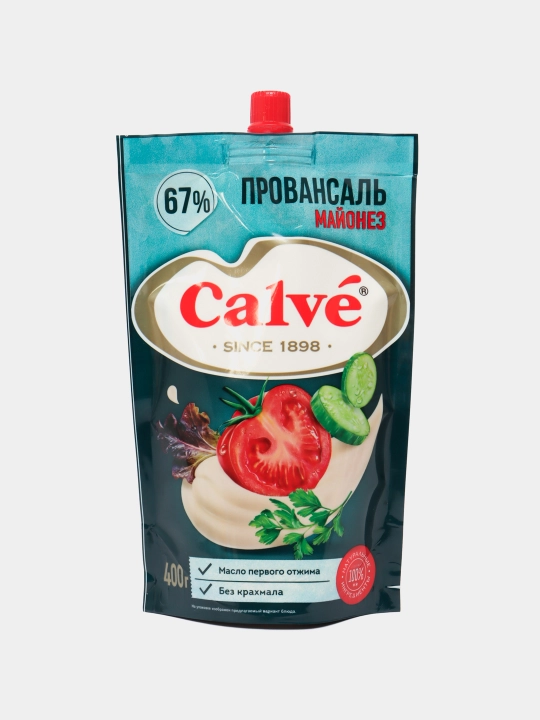 Mayonez '' Calve '' Provansal 67%, doy-pak, 400 g - 