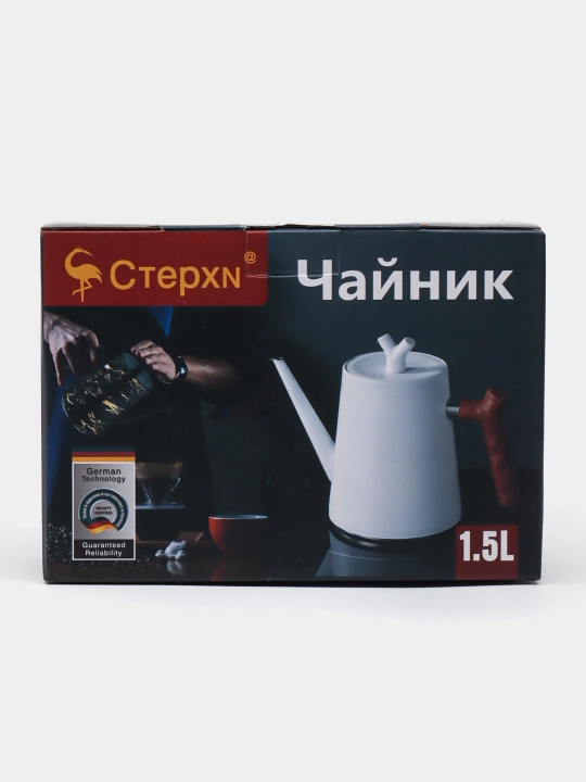 Чайник для заваривания чая, комбинированный, металлический, индукционный, 1.5 л