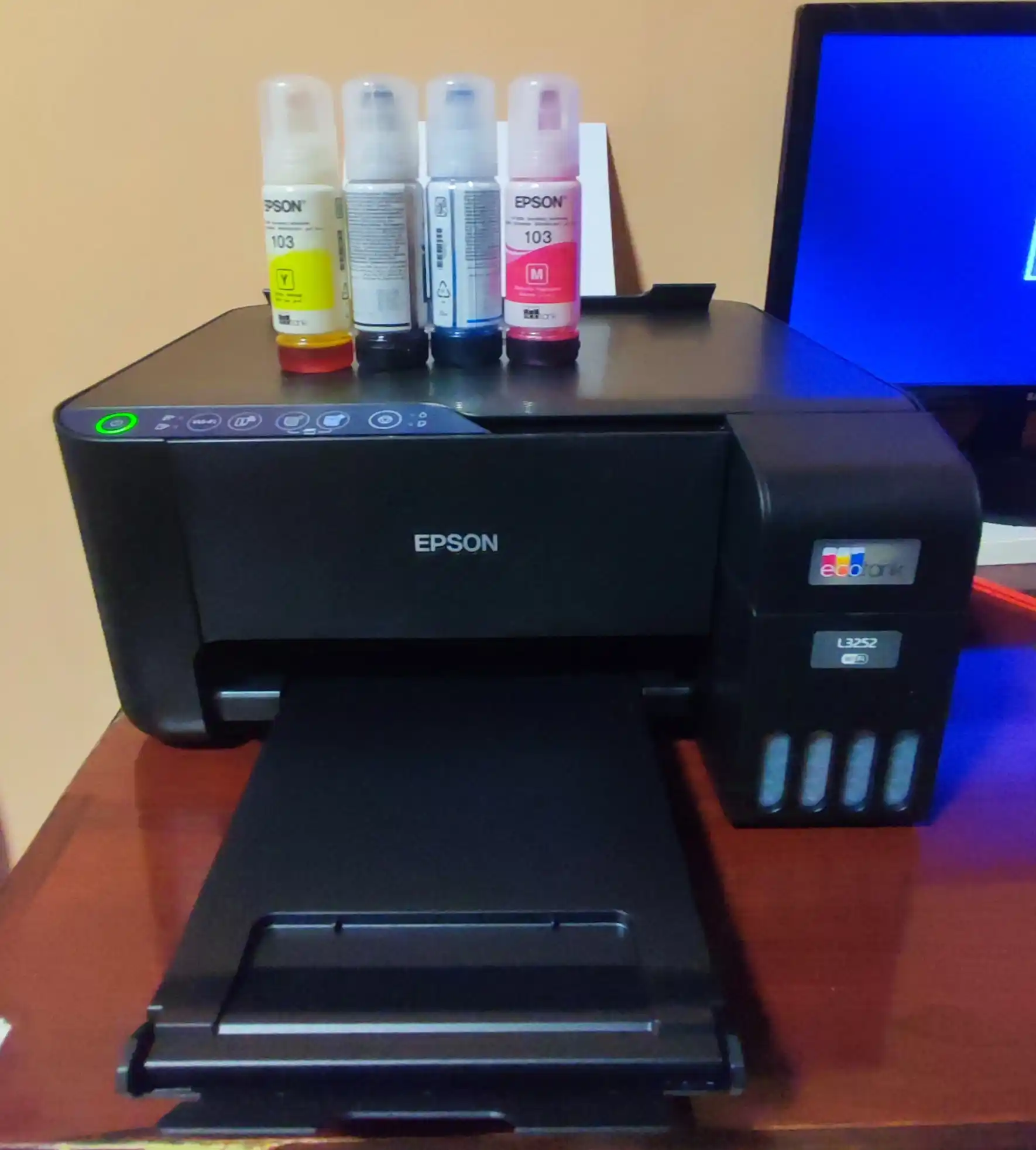 Printer EcoTank Epson L3250, rangli, Wi-Fi, 3 tasi 1 da