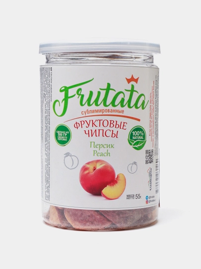 Персик, 55 г, Frutata, фруктовые чипсы — FFCHIPS-60469