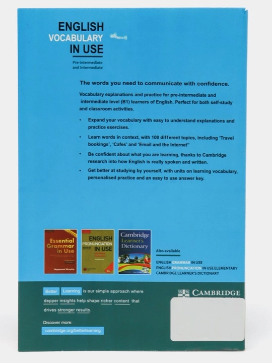 English vocabulary in USE, руководство по изучению английского языка Сambridge, multilevel