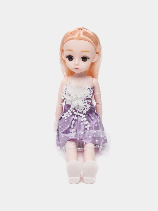Кукла "Dreamy Bay Lovely Fashion" в платье, с любимцами, коляской, аксессуарами