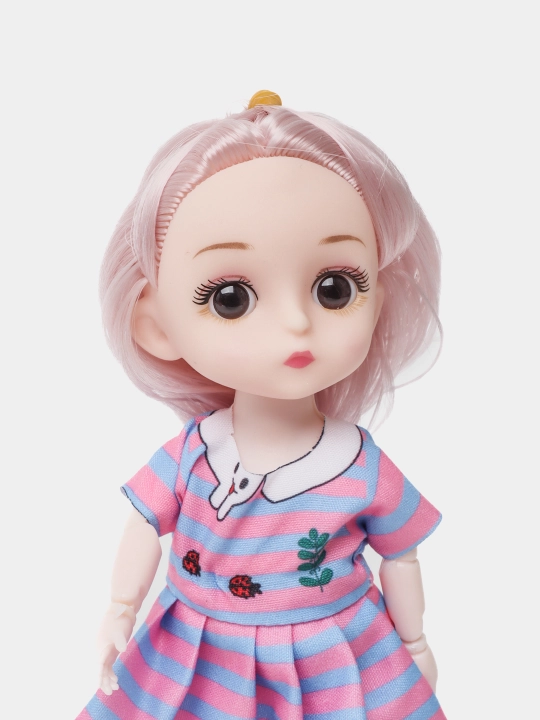 Кукла "Dreamy Bay Lovely Fashion" в платье, с любимцами, коляской, аксессуарами