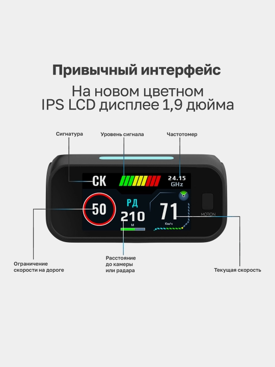 Радар-детектор SilverStone F1 DOPPLER PRO Wi-Fi