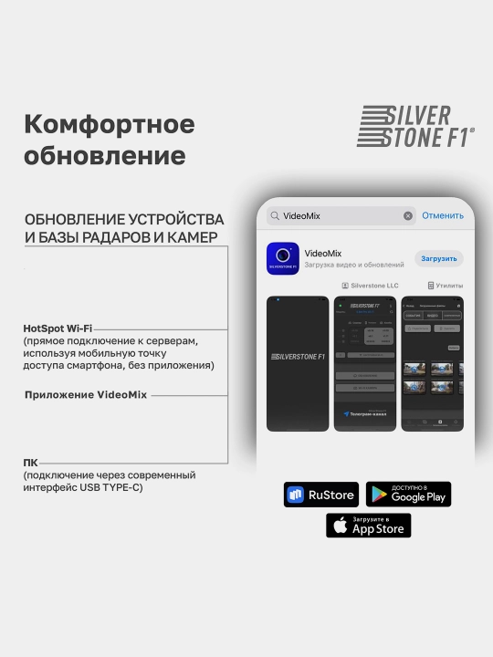 Радар-детектор SilverStone F1 DOPPLER PRO Wi-Fi