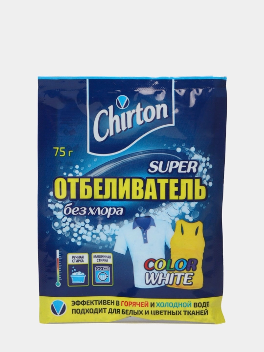 Kislorod kukuni Chirton, oqartiruvchi, dog'tozalash vositasi, tozalovchi, 75-1000 g