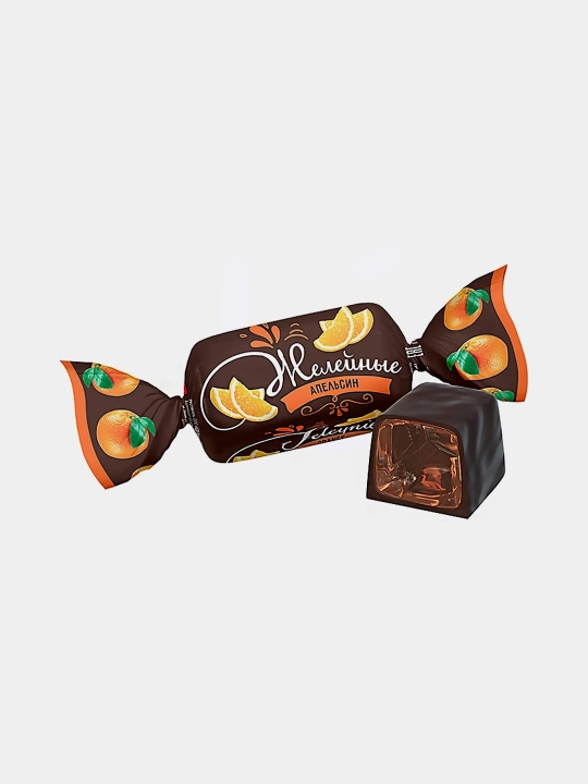 Glazurlangan konfetlar "Jele", 500 g. Apelsin - 