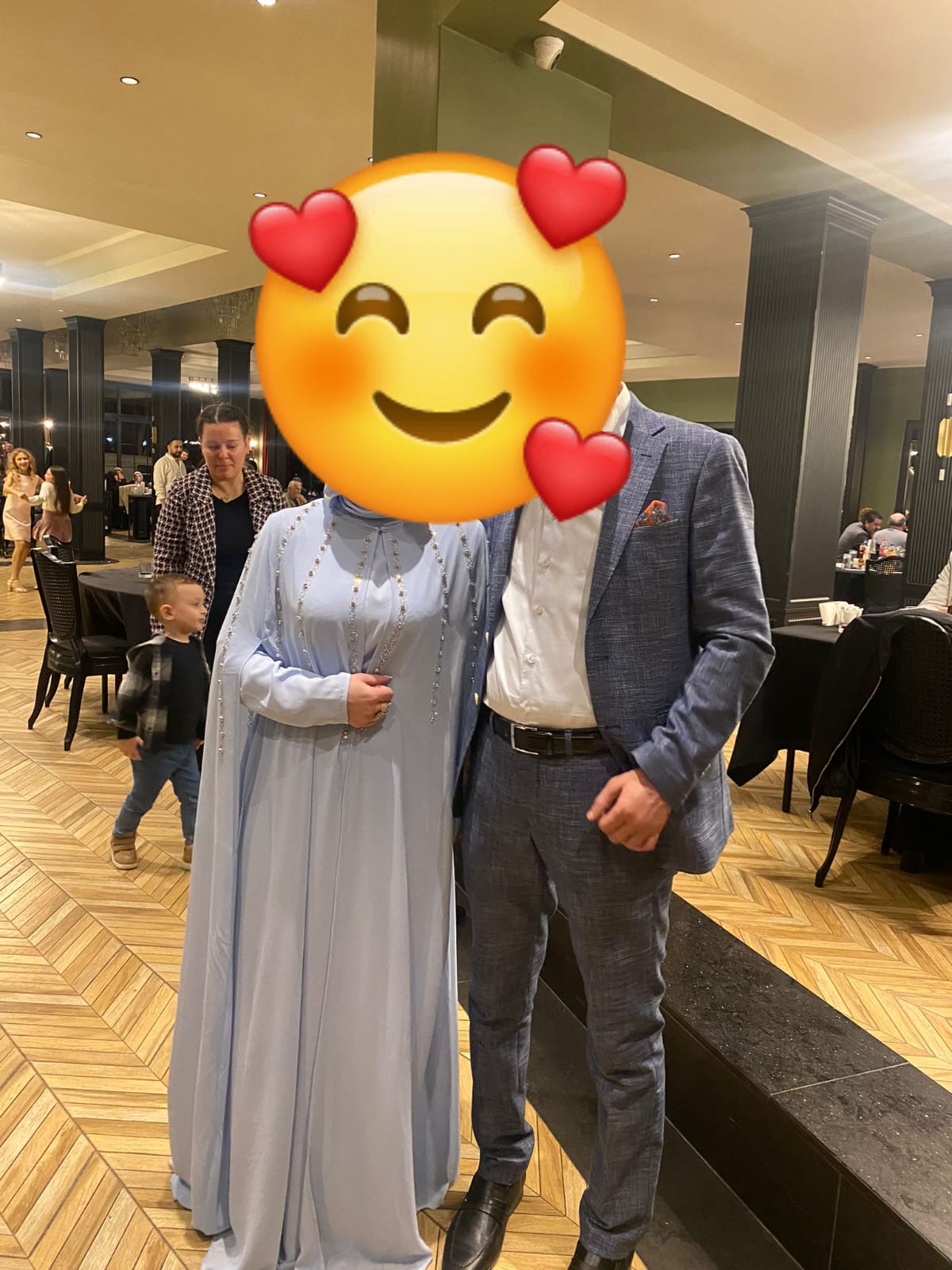 Abaya ikki qismli kechki libos, oversayz
