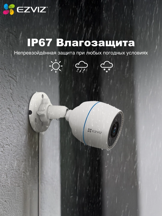 WiFi камера видеонаблюдения 2MP 1080P для дома EZVIZ CS-H3C
