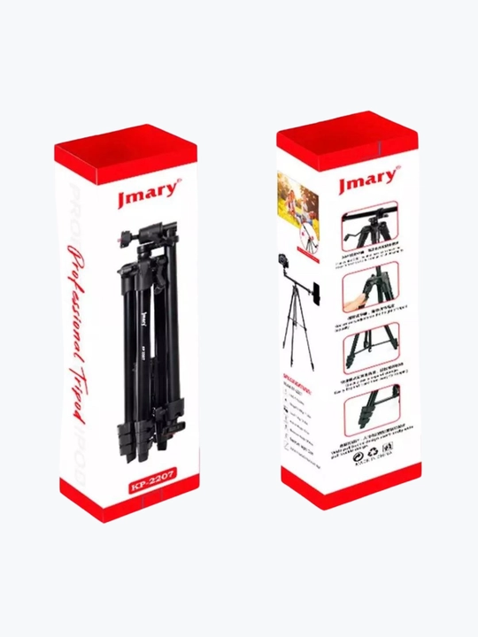 Jmary KP-2207 tripod, telefon va kamera ushlagichi bilan Pol, 1330 mm - 