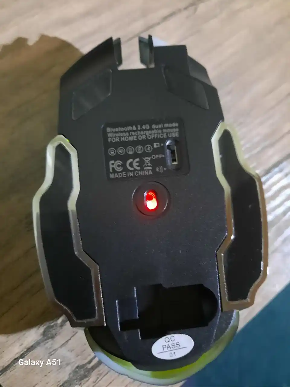 Simsiz shovqinsiz o‘yin sichqonchasi, 5 xil iMICE modeli, DPI 12800, RGB