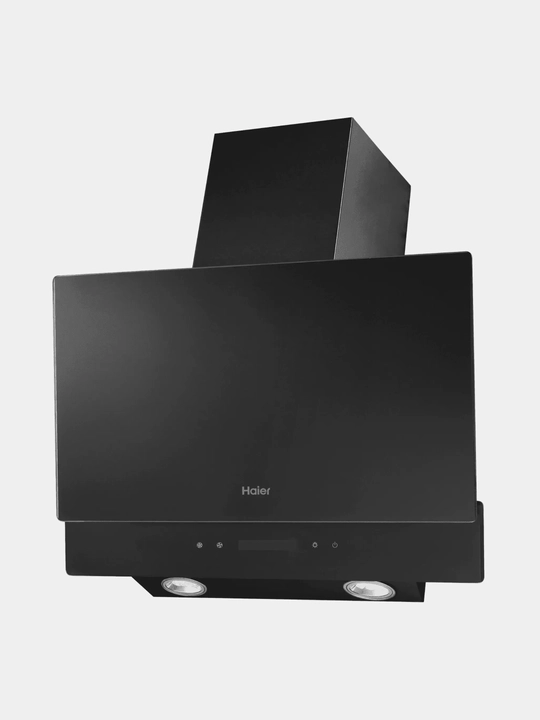 Oshxona dudburoni Haier HVX-W672G, 60 sm, 700 m³/soat, sensorli boshqaruv, qora shisha