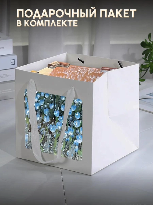Cheksiz lolalar bilan 3D tungi chiroq