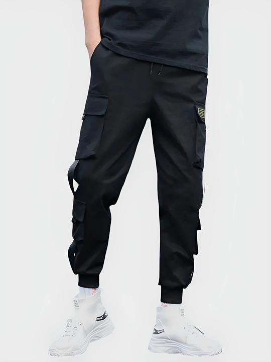 Erkaklar kargo shimlari, ko'p cho'ntakli sport uslubi, poliefir tolasi, razmer XS-4XL