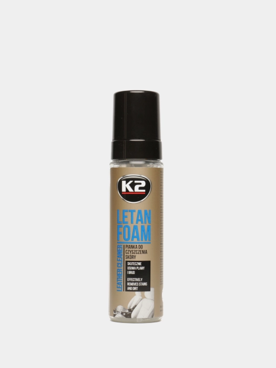 Avtomobil ichki qismlari uchun ko'pikli teri tozalovchi yumshoq harakat K2 LETAN FOAM200ml