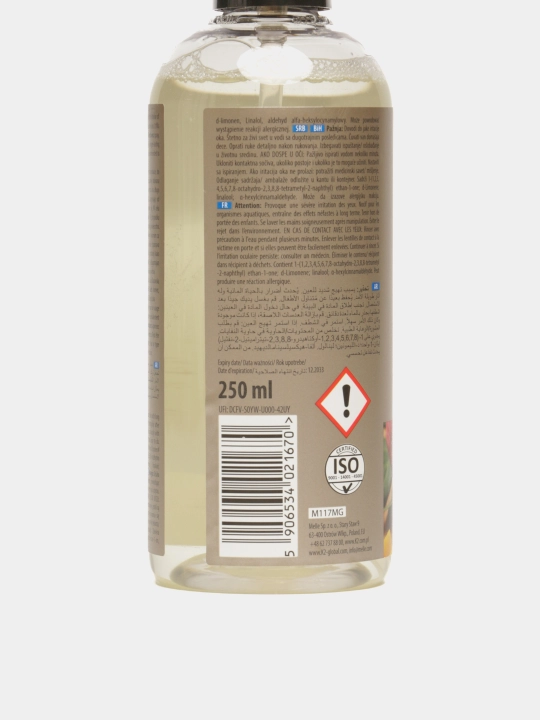 4 soatgacha ta'sirga ega, tamaki tutunini neytrallashtiruvchi K2 CAYON ANTI TABACCO, 250 ml
