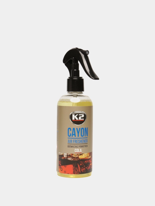 1000 dan ortiq spreylar uchun havo spreyi, 4 soatgacha aromatizatsiya K2 CAYON COLA 250 ml